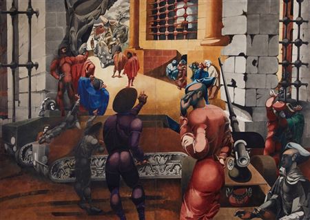 War in the Sun by Edward Burra - Auction record, sale price, and art valuation. Compare with similar artists and explore comparable artworks.