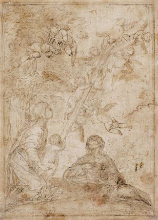Sample artwork by Pedro Atanasio Bocanegra (1638 - 1689), known for religioius image painting and ink drawing - View similar artists and auction records