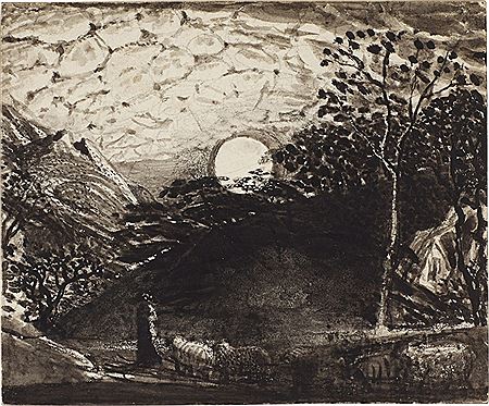 A Shepherd leading his flock under the full moon by Samuel Palmer - Auction record, sale price, and art valuation. Compare with similar artists and explore comparable artworks.