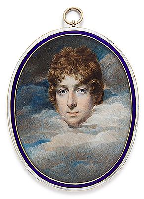 Portrait of a gentleman with his head in the clouds