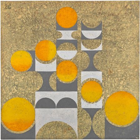 Square Composition 4 by Anwar Jelal Shemza - Auction record, sale price, and art valuation. Compare with similar artists and explore comparable artworks.