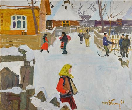 Sample artwork by Tatiana Yablonskaya (1917 - 2006), known for painting - View similar artists and auction records
