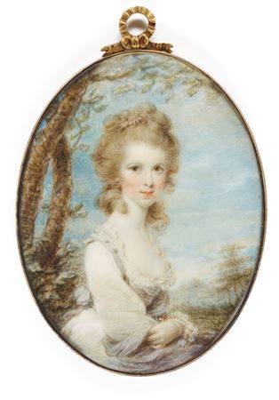 Portrait of a lady, traditionally identified as Miss Davis