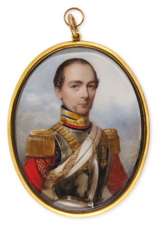 Portrait of an officer in the uniform of the Life Guards Regiment, circa 1840