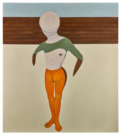 Sample artwork by Nicola Tyson (Born 1960), known for pop surreal figure - View similar artists and auction records