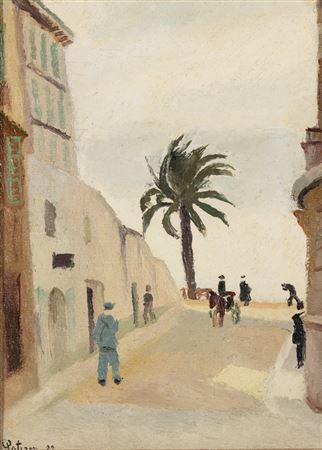 View of a seafront street in Nice
