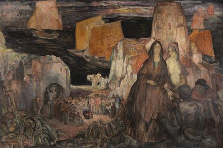 The pilgrimage to Saintes-Maries-de-la-mer by Antoine (Anto) Carte - Auction record, sale price, and art valuation. Compare with similar artists and explore comparable artworks.