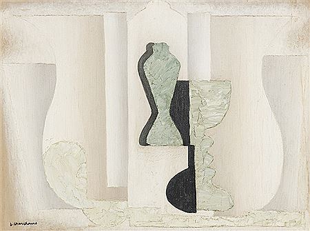 Nature morte puriste by Serge Charchoune - Auction record, sale price, and art valuation. Compare with similar artists and explore comparable artworks.
