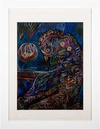 WINE CELLAR WITH A DOVE by Jose Luis Lopez Escalada - Auction record, sale price, and art valuation. Compare with similar artists and explore comparable artworks.
