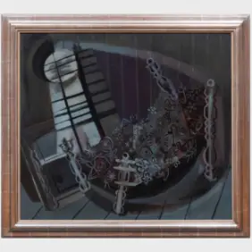 Moonlight by Loren MacIver - Auction record, sale price, and art valuation. Compare with similar artists and explore comparable artworks.