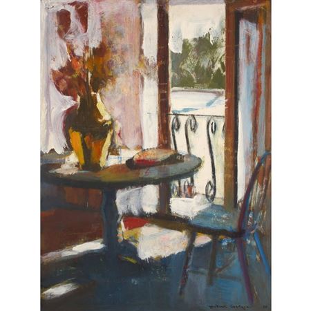 Sample artwork by Herbert Harold Coetzee (1921 - 2008), known for derivative impressionism in oil, acrylic, gouache, ink, and charcoal - View similar artists and auction records