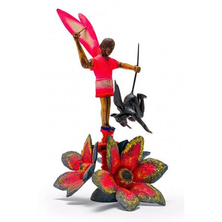 St George with Satan