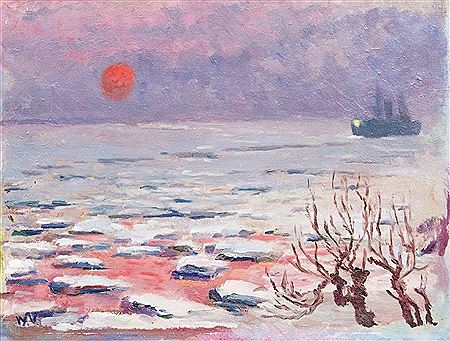 Evening by Walter Voltmer - Auction record, sale price, and art valuation. Compare with similar artists and explore comparable artworks.