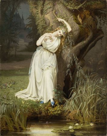 Ophelia. by Johannes Louis Wensel - Auction record, sale price, and art valuation. Compare with similar artists and explore comparable artworks.
