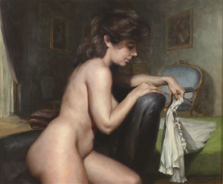 Joven desnuda de perfil by Jordi Bernaus - Auction record, sale price, and art valuation. Compare with similar artists and explore comparable artworks.