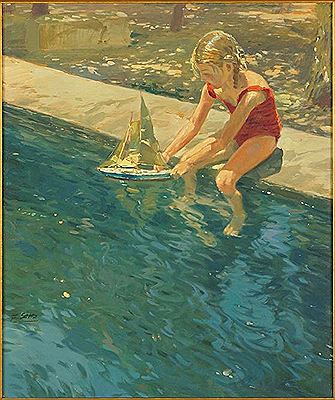 Girl with Toy Boat