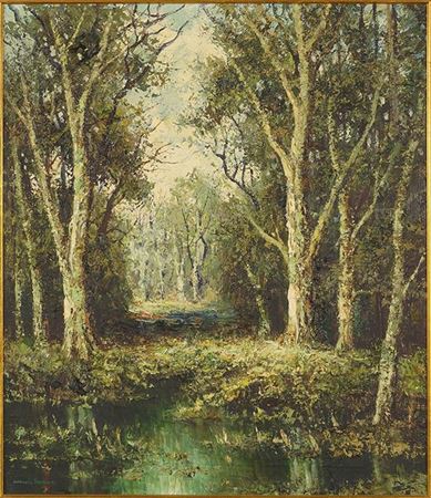 FOREST POOL. by Ludwig Sohler - Auction record, sale price, and art valuation. Compare with similar artists and explore comparable artworks.