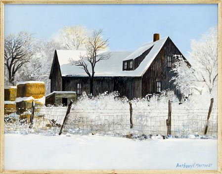 FARMHOUSE IN WINTER