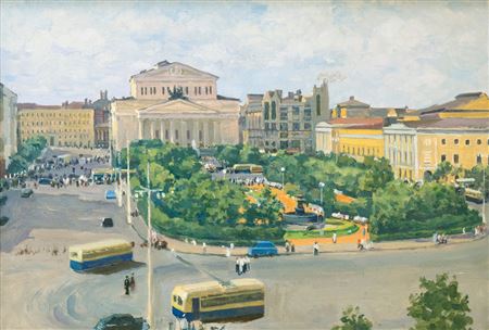 Sverdlov Square by Sergey Ivanovich Pichugin - Auction record, sale price, and art valuation. Compare with similar artists and explore comparable artworks.