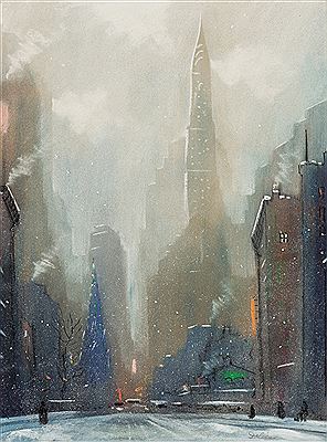 Chrysler Building at Christmas
