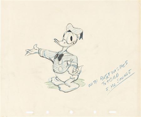 Sample artwork by Frank McSavage (1903 - 1998), known for illustrator-cartoon - View similar artists and auction records