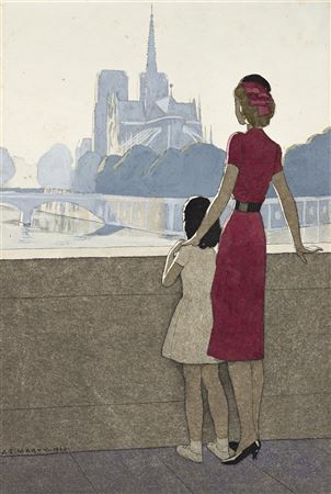 "Notre-Dame vue du Pont de la Tournelle." by Andre Edouard Marty - Auction record, sale price, and art valuation. Compare with similar artists and explore comparable artworks.