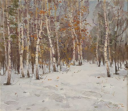 Winter Birch Trees