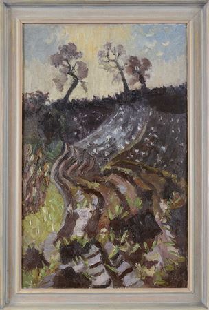 Ploughed landscape; ploughed landscape (verso)