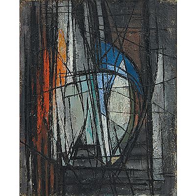 Untitled Abstraction by Bernita (Kaiser) Arnold-Kayser - Auction record, sale price, and art valuation. Compare with similar artists and explore comparable artworks.