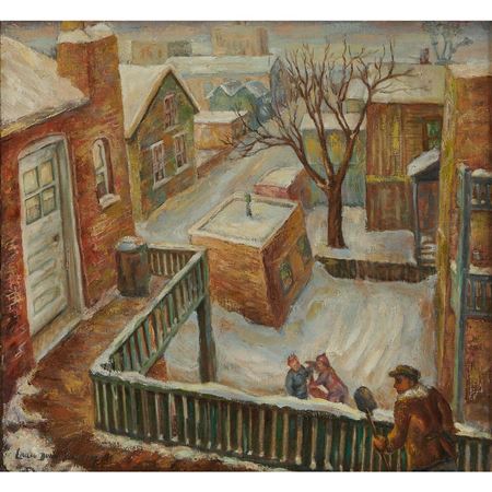 Winter Scene Around Back