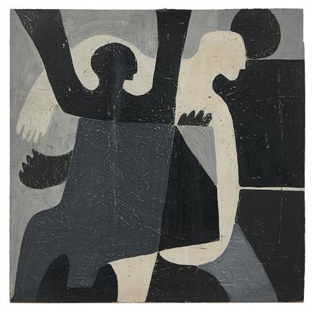 Figures in Black, White and Gray by George Colin - Auction record, sale price, and art valuation. Compare with similar artists and explore comparable artworks.