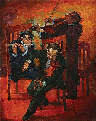 Musicians by Marina Grigoryan - Auction record, sale price, and art valuation. Compare with similar artists and explore comparable artworks.