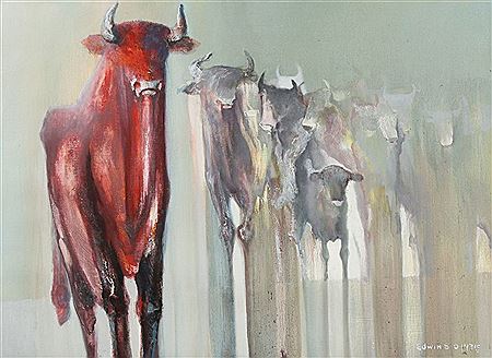 Bulls by Edwin Salomon - Auction record, sale price, and art valuation. Compare with similar artists and explore comparable artworks.