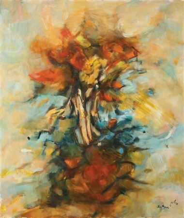 Flowers by Haim Sitton - Auction record, sale price, and art valuation. Compare with similar artists and explore comparable artworks.