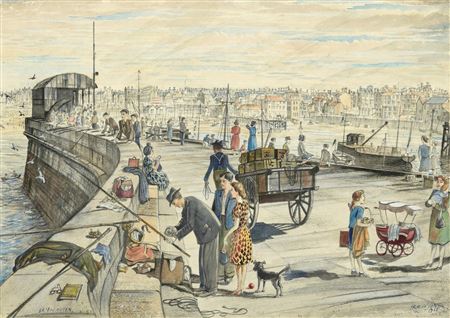 BRIDLINGTON by Fred Cecil (Frederick) Jones - Auction record, sale price, and art valuation. Compare with similar artists and explore comparable artworks.