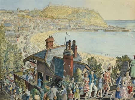 Sample artwork by Fred Cecil (Frederick) Jones (1891 - 1966), known for land and townscape painting and drawing, coast of england scenes, teaching - View similar artists and auction records
