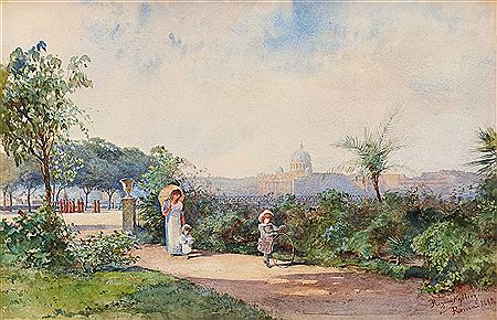 Walk in Pincio, Rome