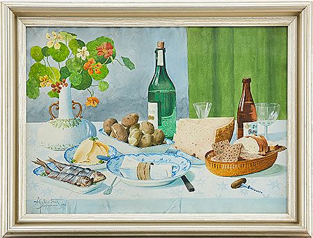 Det uppdukade bordet by Hjalmar Falk - Auction record, sale price, and art valuation. Compare with similar artists and explore comparable artworks.