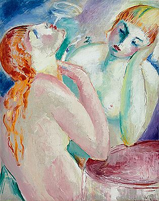 Sample artwork by Leander Engstrom (1886 - 1927), known for portrait and wilderness scene painting - View similar artists and auction records