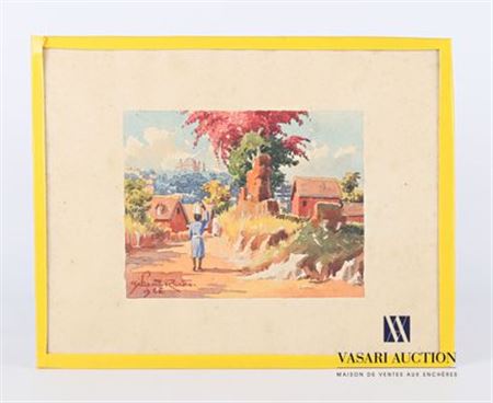 Sample artwork by Gilbert Rakoto (19/20th Century), known for painting - View similar artists and auction records