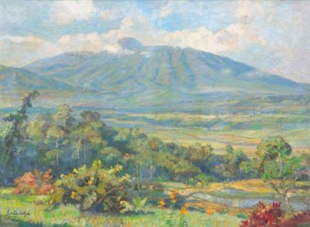 A landscape around Megamendung near Bandung by Ernest Dezentje - Auction record, sale price, and art valuation. Compare with similar artists and explore comparable artworks.