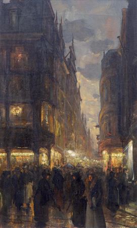 Spuistraat The Hague by Willem Frans  Helfferich - Auction record, sale price, and art valuation. Compare with similar artists and explore comparable artworks.