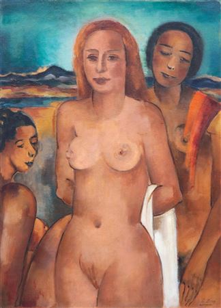 Three nudes by Else Berg - Auction record, sale price, and art valuation. Compare with similar artists and explore comparable artworks.