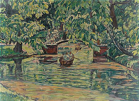 Tiergarten im Sommer (Brücke am Kleinen See)