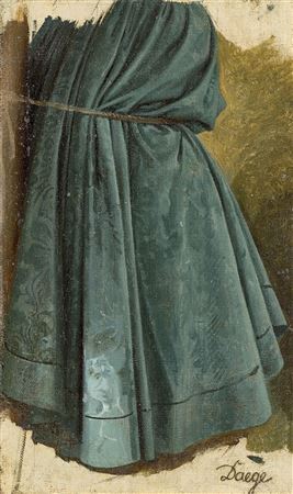 Garment study by Eduard (Wilhelm Eduard) Daege - Auction record, sale price, and art valuation. Compare with similar artists and explore comparable artworks.