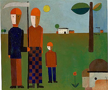 "Rural Family (Jatho Family)" ("The Farm Workers"). 1923