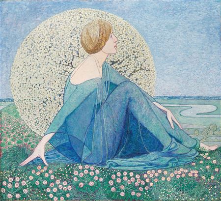 Sample artwork by Heinrich Vogeler (1872 - 1942), known for figure and landscape painting, book illustration - View similar artists and auction records