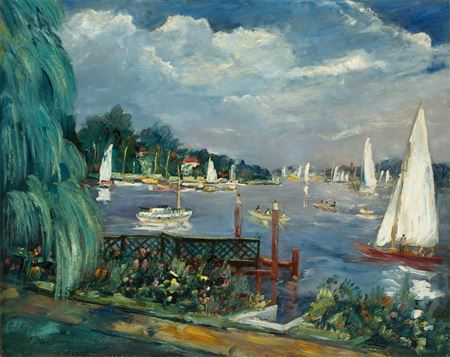 Sample artwork by Franz Heckendorf (1888 - 1962), known for landscape, still life painting - View similar artists and auction records