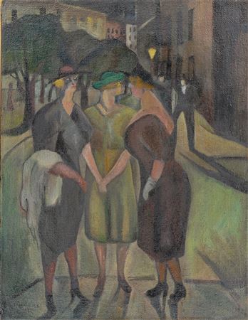 Nocturnal encounter. 1922