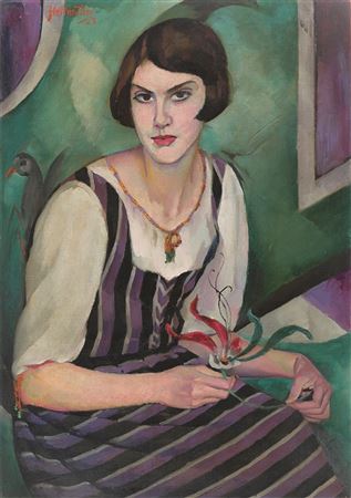 Portrait of Dagmar Laaser. 1923